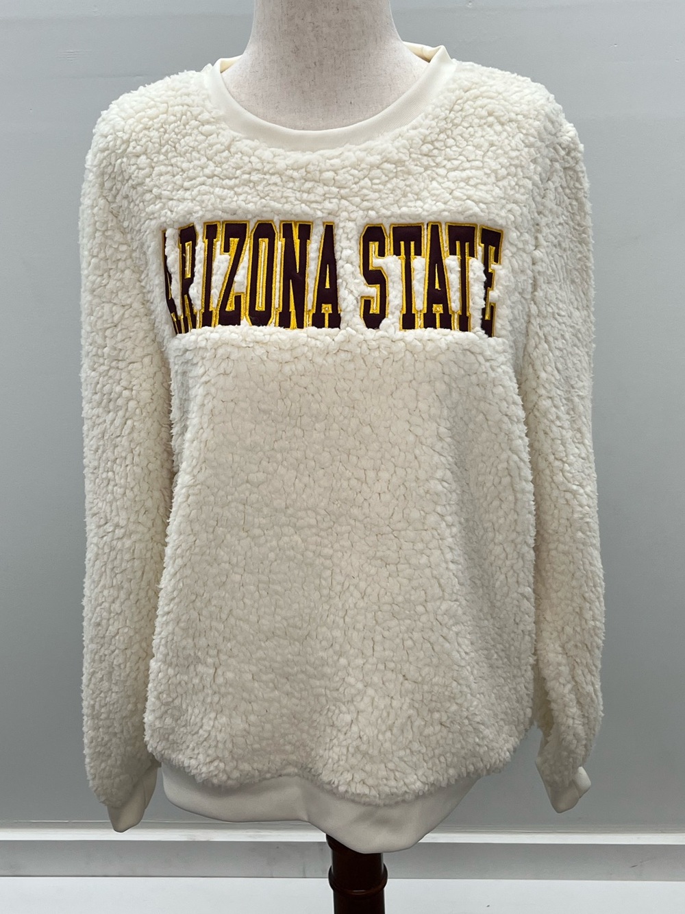 NWT Arizona State Sun Devils Women’s Sherpa Sweatshirt Pullover  Size Large